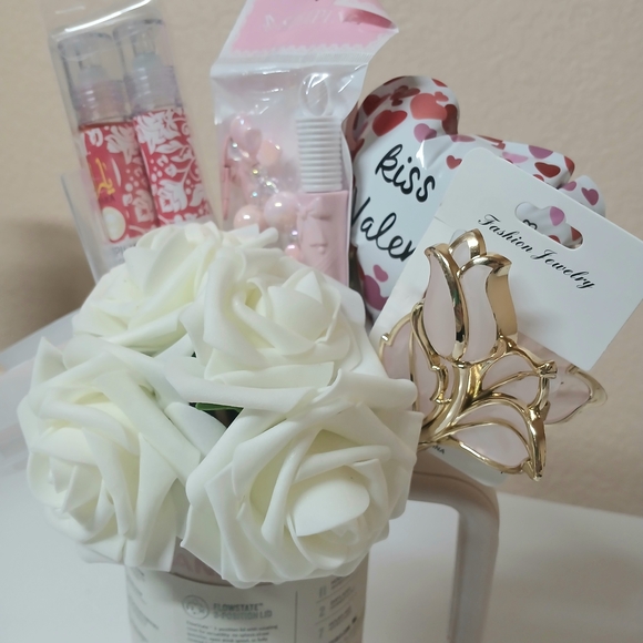 Stanley Pink Drinkware with White Accents - Picture 3 of 3